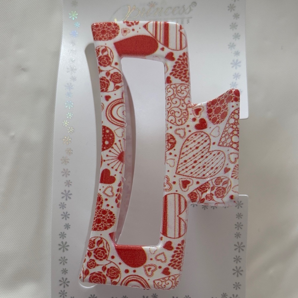 Heart Patterned Hair Clip